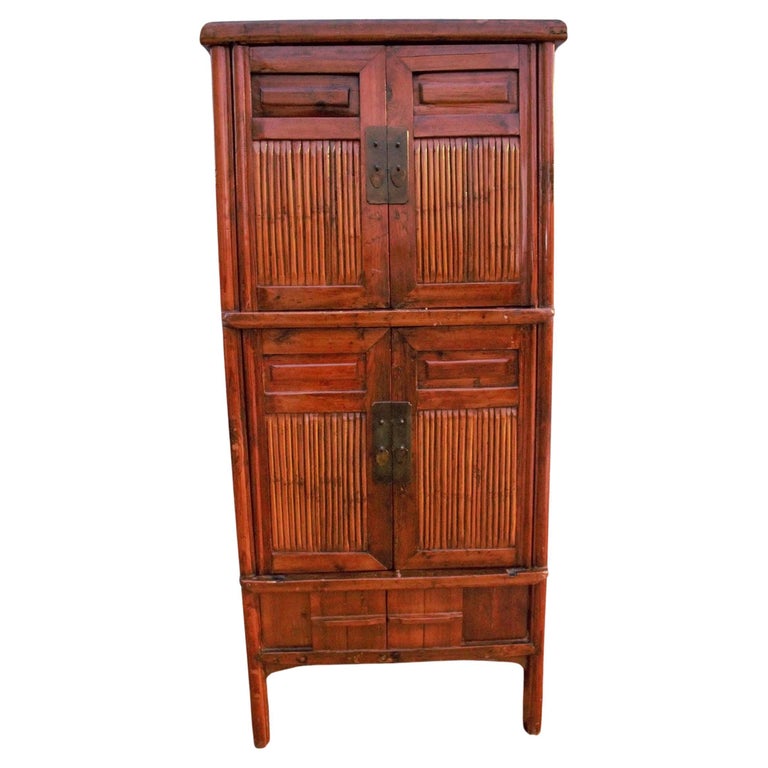 Lattice Kitchen Cabinet From Shanghai - 19th Century Lattice Kitchen Cabinet From Shanghai - 19th Century