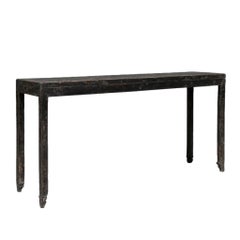 Ancienne console / table d'autel chinoise de la dynastie Qing