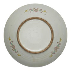 Antique Chinese Qing Porcelain Famille Rose Charger, Circa 1900