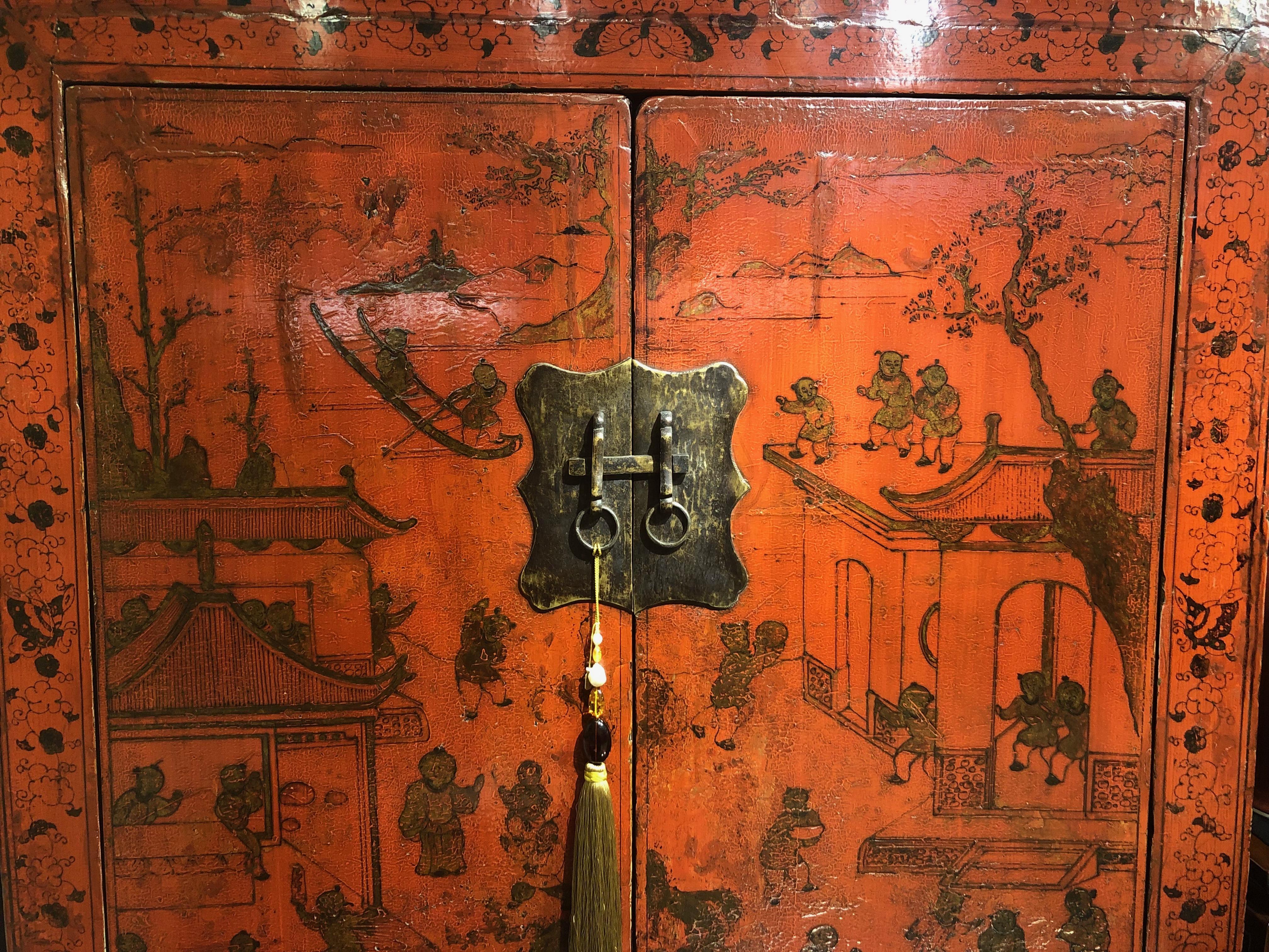 chinese red lacquer paint