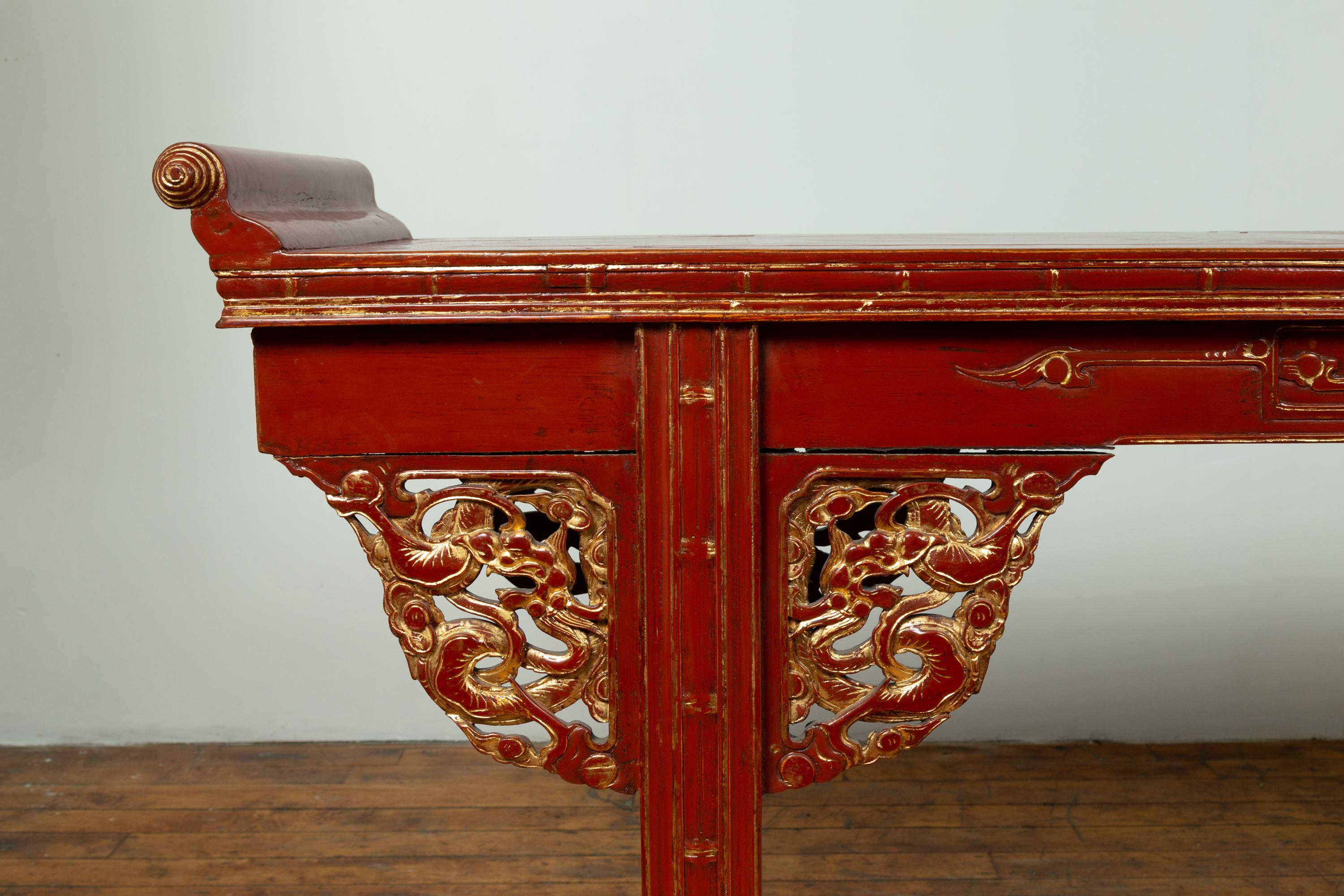 console chinoise laquee