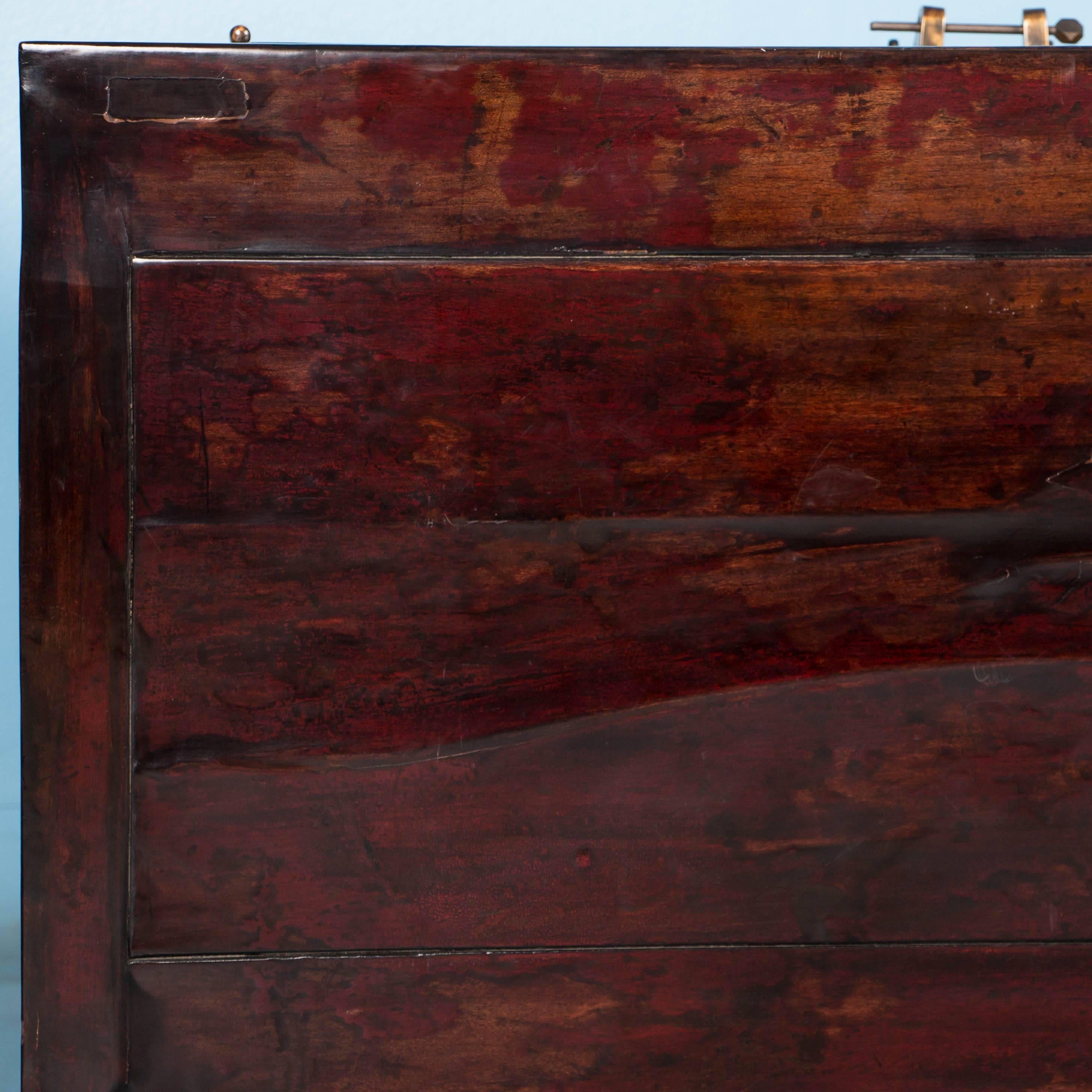 Antique Chinese Red Lacquered Sideboard 6