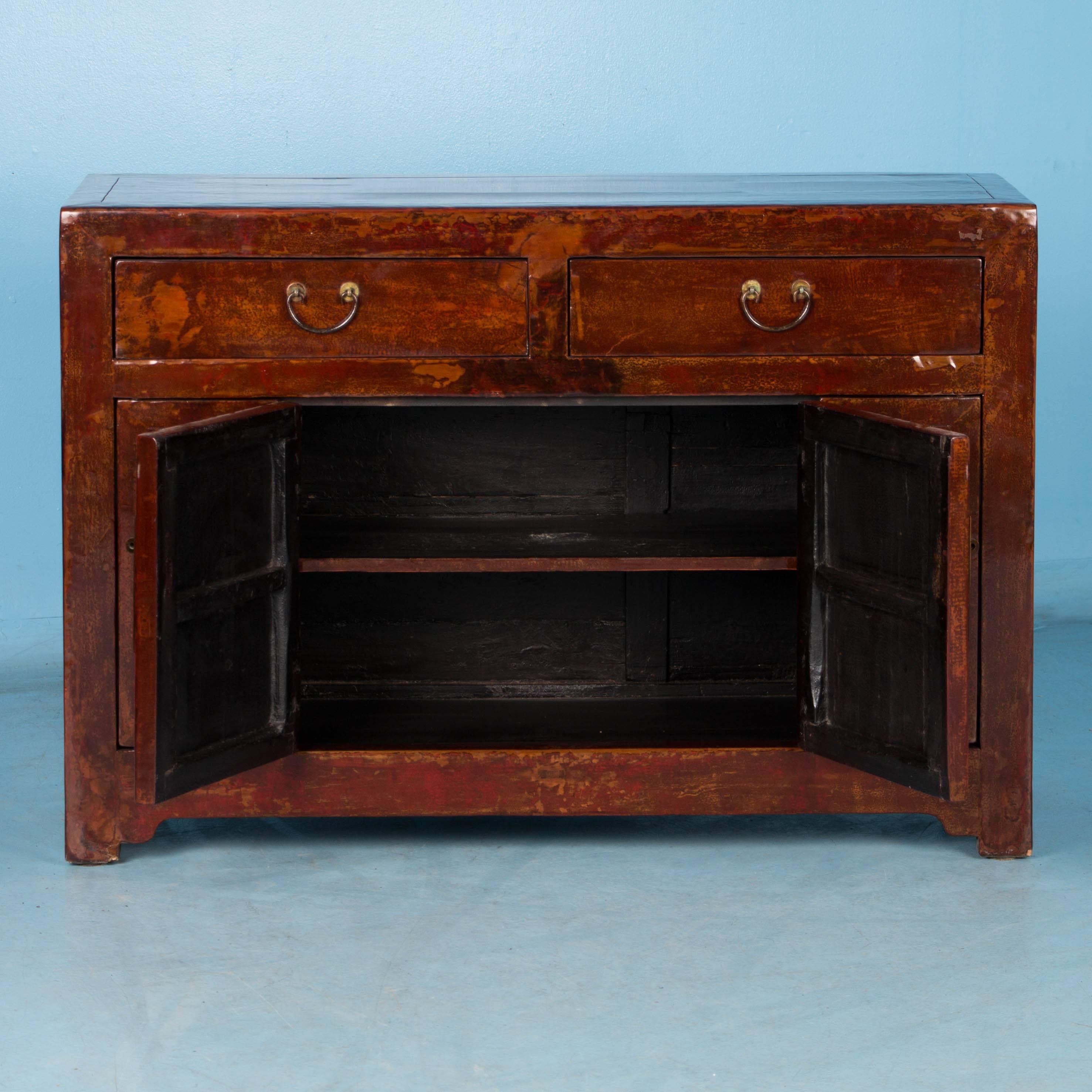 red chinese sideboard