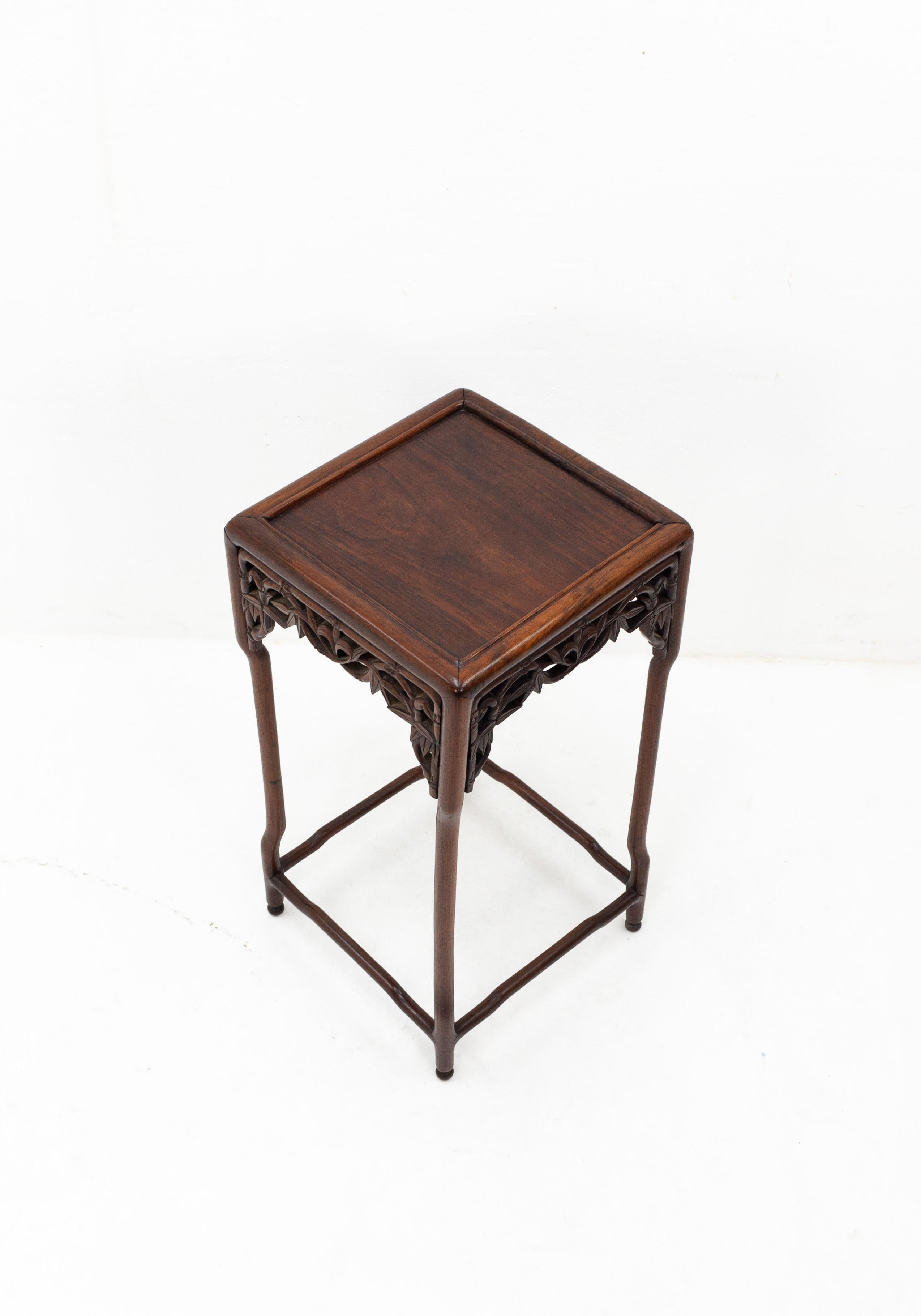 Qing Antique Chinese Rosewood Side Table