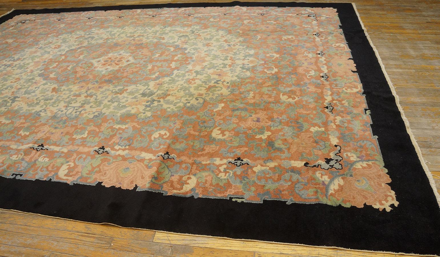 Antique Chinese Rug 10' 1'' x 13' 9'' For Sale 7