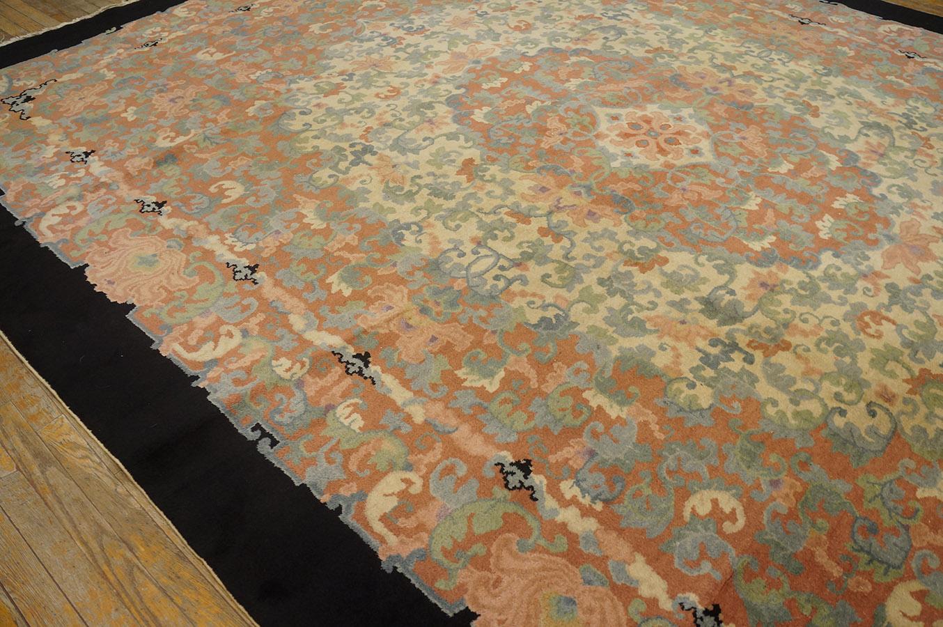 Antique Chinese Rug 10' 1'' x 13' 9'' For Sale 9