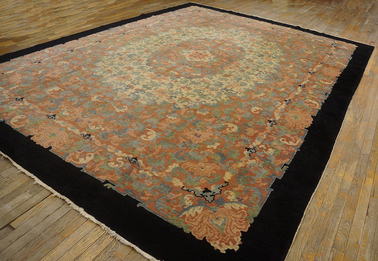 Antique Chinese Rug 10' 1'' x 13' 9'' For Sale 10