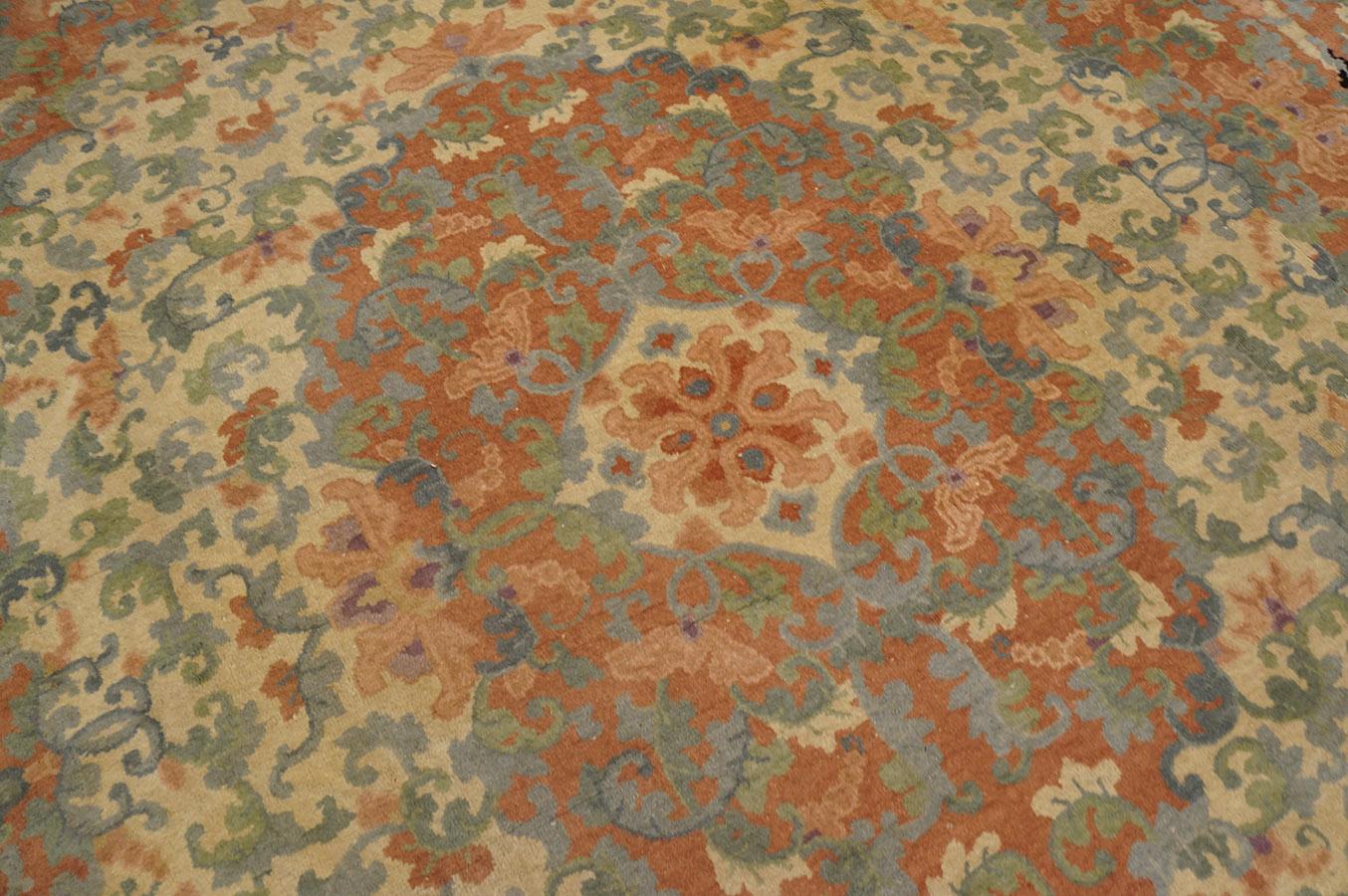 Antique Chinese Rug 10' 1'' x 13' 9'' For Sale 12