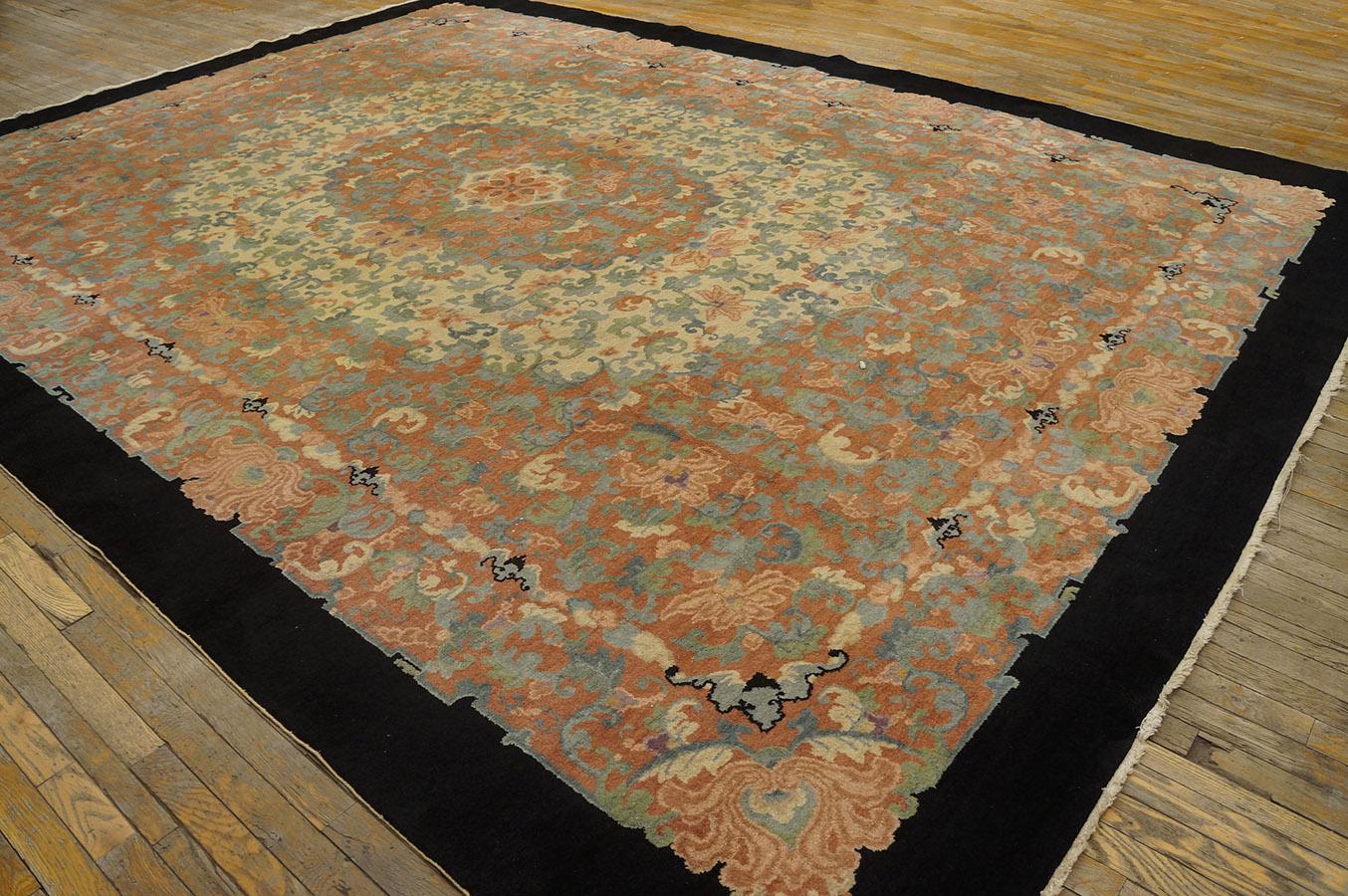 Antique Chinese Rug 10' 1'' x 13' 9'' For Sale 2