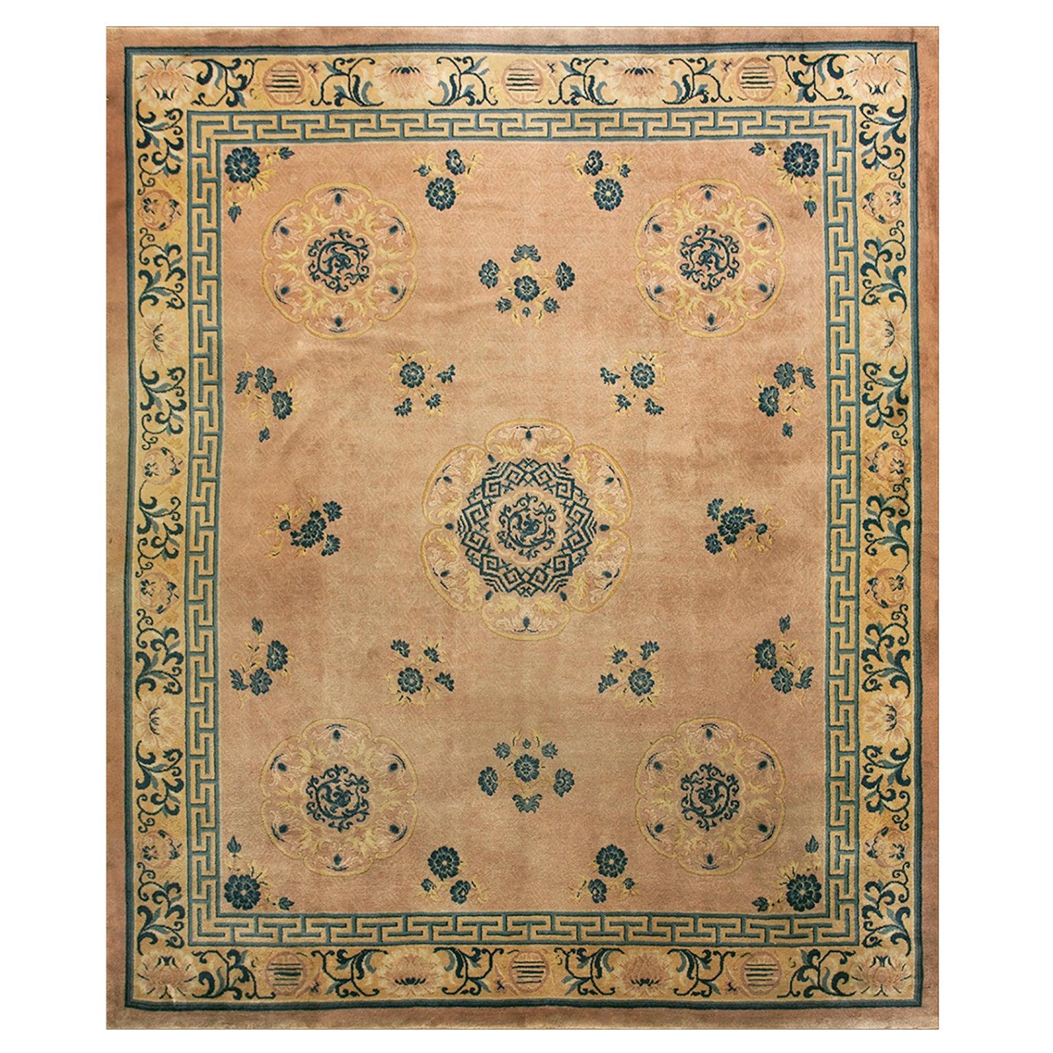 Early 20th Century Chinese Carpet ( 10'10" x 12'9" - 330 x 390 ) For Sale