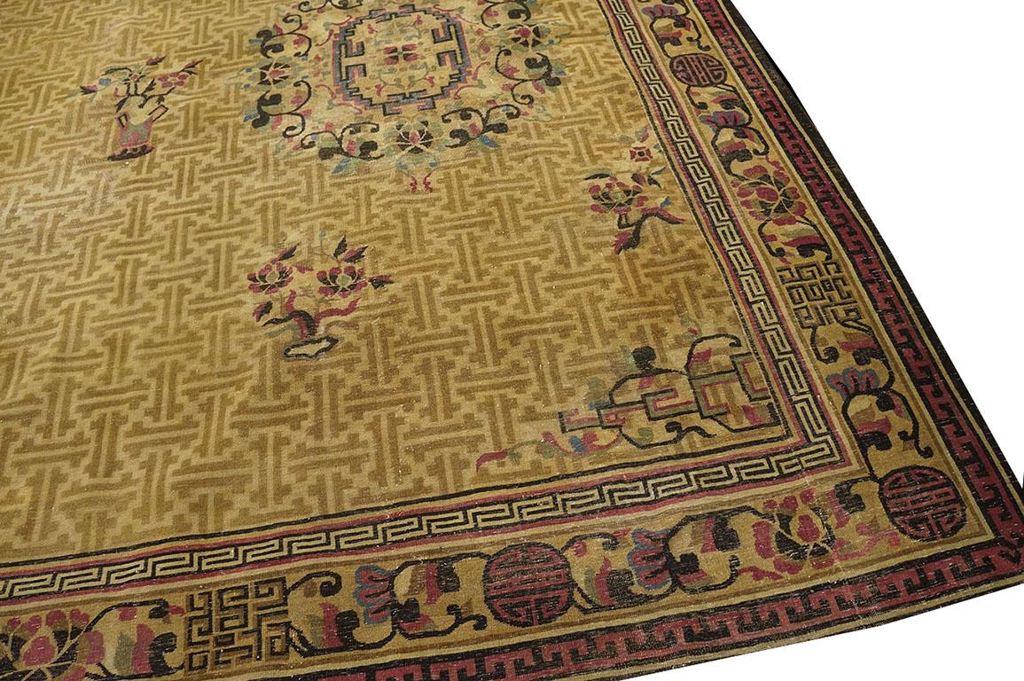Antique Chinese Rug 10' 9'' x 17' 3'' For Sale 1