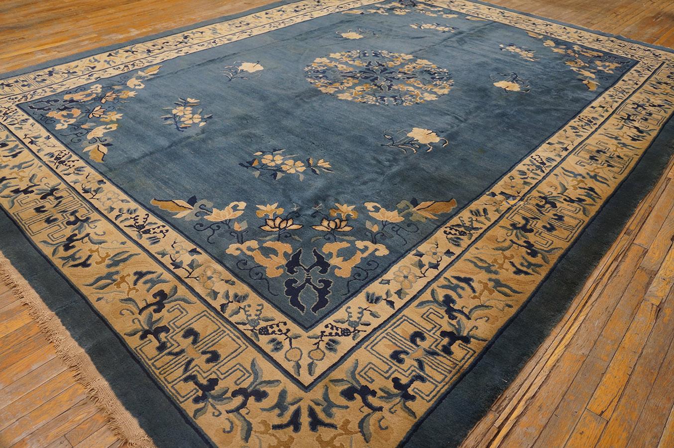 Tapis chinois antique, taille : 10'3