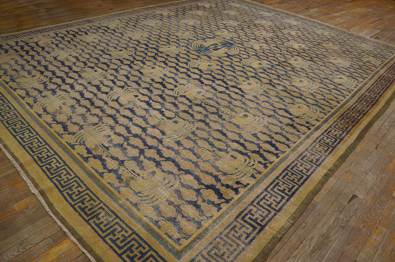 Late 19th Century Chinese Carpet ( 11'6'' x 14'6'' - 350 x 442 )
With design inspiration from 17th & 18th Century Ningxia Carpets