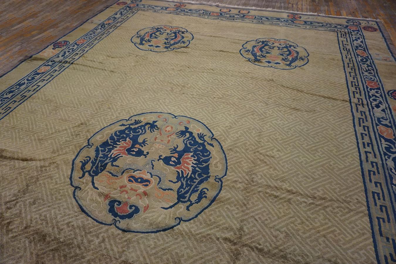 Antique Chinese Rug 11'x 17' 6