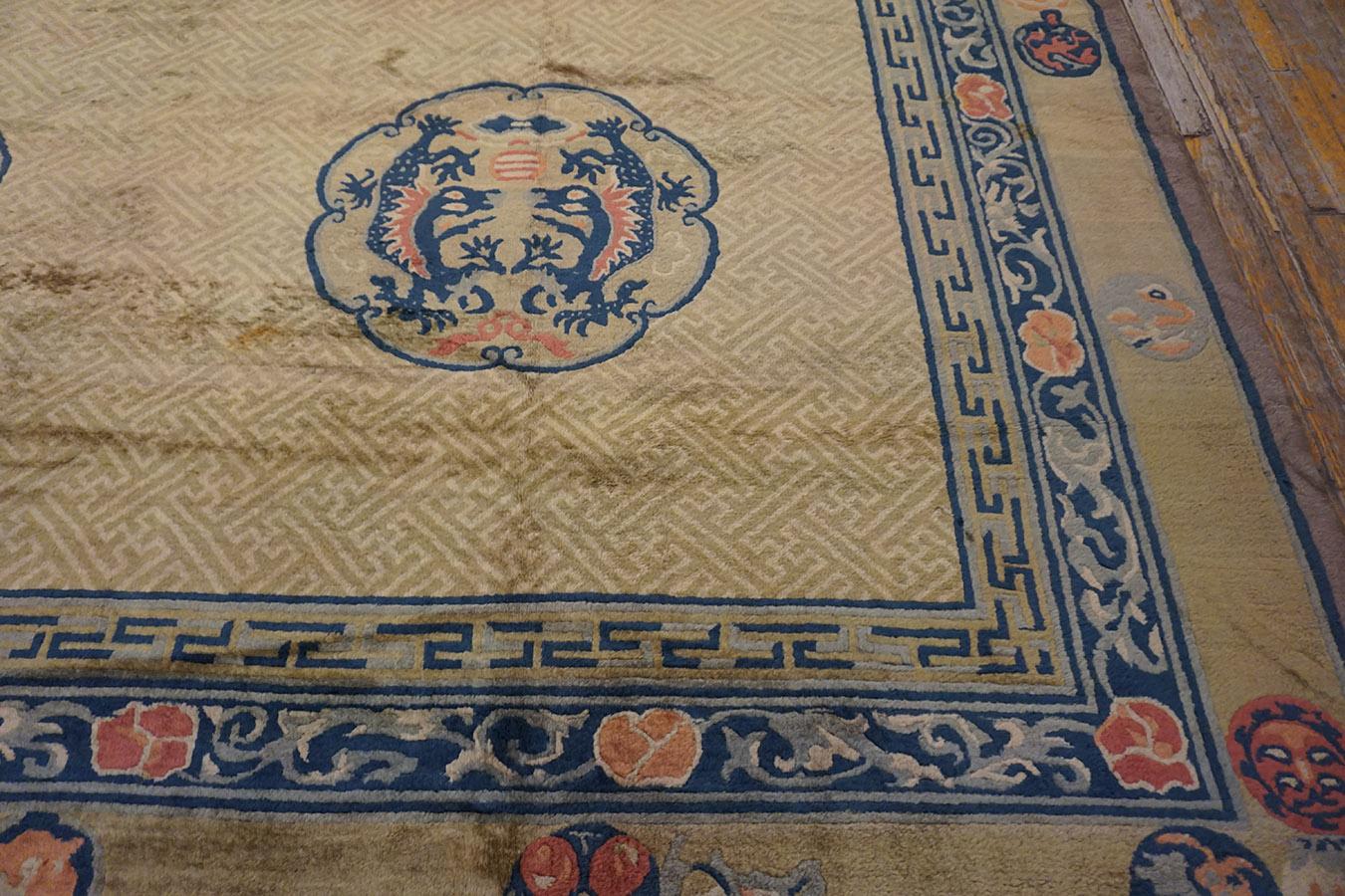 Antique Chinese Rug 11'x 17' 6