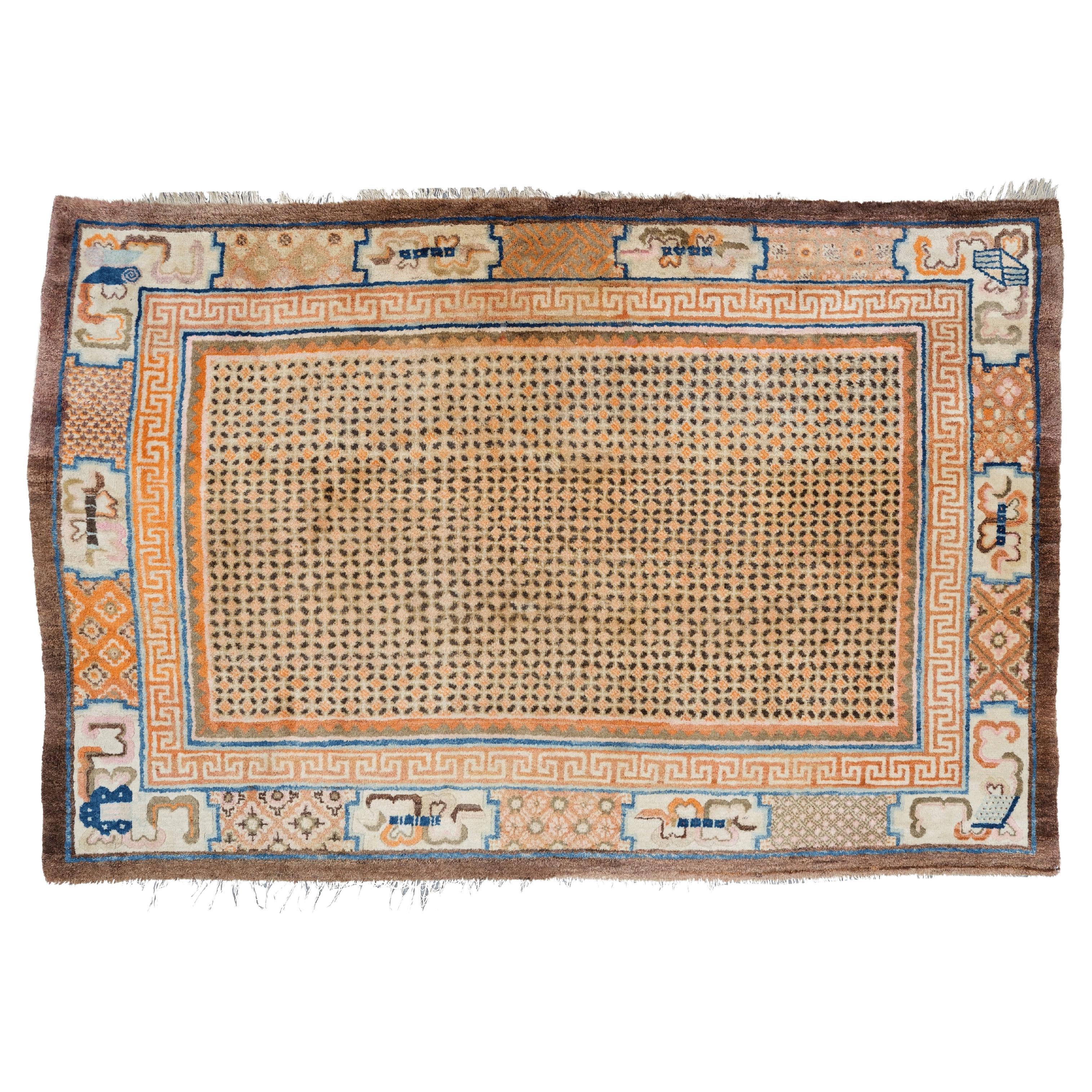 Antique Chinese Rug - 19th Century Chinese Rug, Vintage Rug, Asia Rug For Sale
