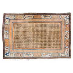 Antiker chinesischer Teppich - Chinesischer Teppich des 19. Jahrhunderts, Vintage-Teppich, Asia-Teppich