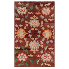 Tapis tibétain chinois du début du 20e siècle (d'environ 3' x 5' - 90 x 152 cm)