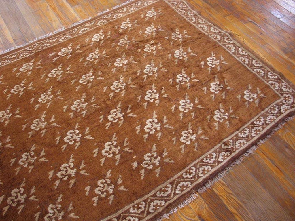 Hand-Knotted Early 20th Century Chinese Baotou Carpet ( 4' x 6'3