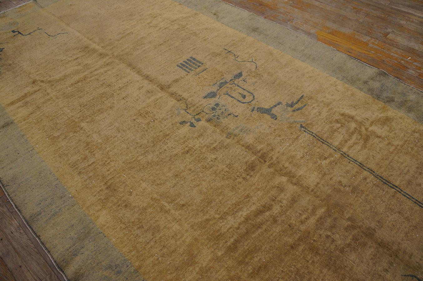 Début du 20ème siècle Tapis de galerie Art déco chinois des années 1920 (5'2