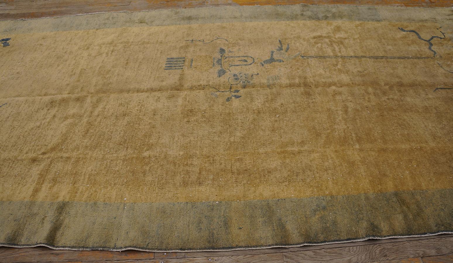 Tapis de galerie Art déco chinois des années 1920 (5'2