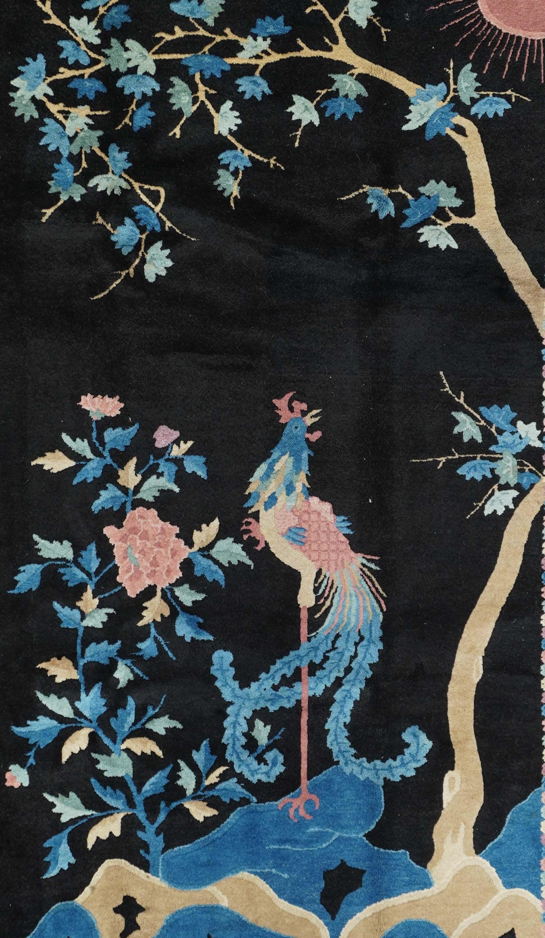 Antique Chinese Rug 5'2'' x 7'10'' For Sale 3