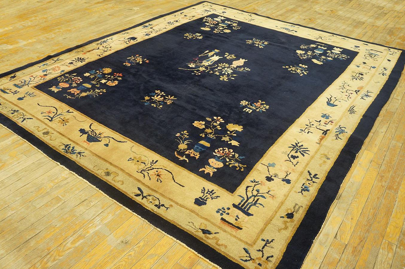 Antique Chinese rug, Size:7' 9'' x 9' 6''.