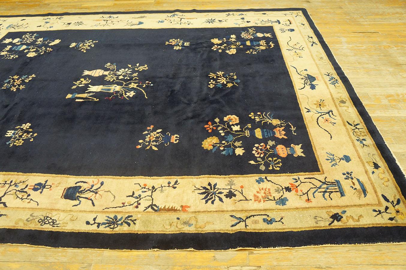 Early 20th Century Antique Chinese Rug 7' 9'' x 9' 6'' For Sale