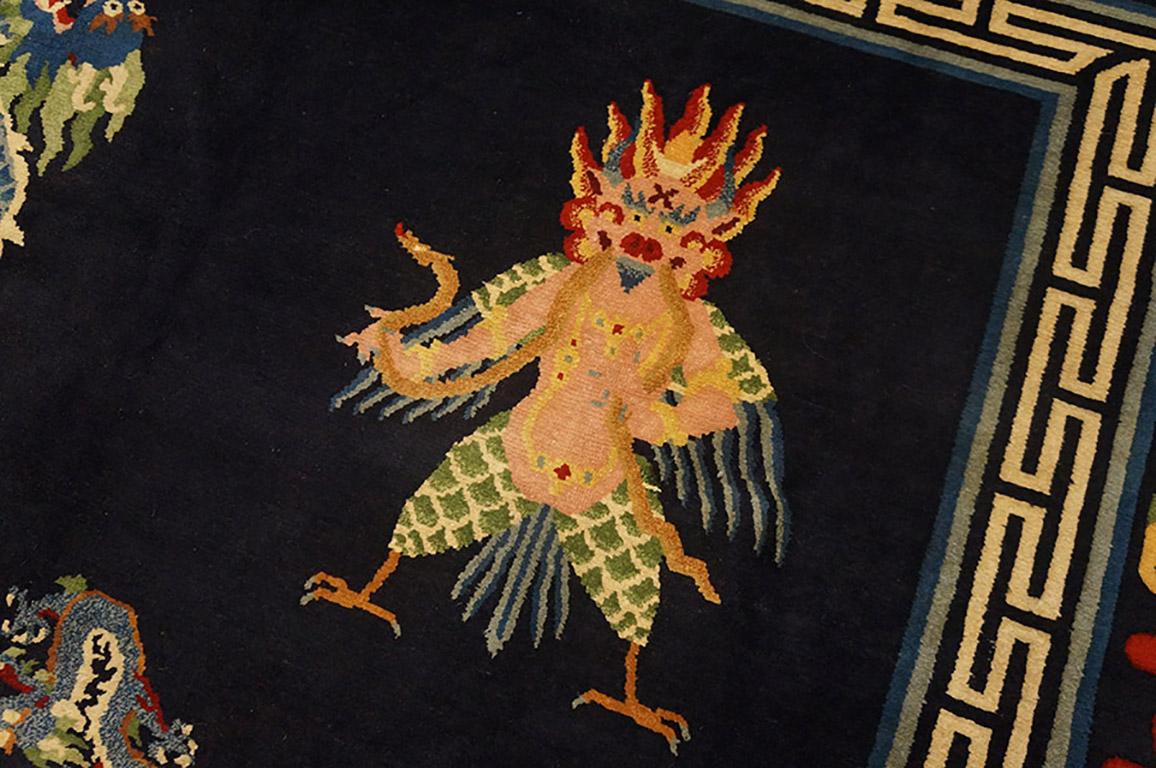 Wool 1940s Chinese Tibetan Carpet ( 8' x 10' - 245 x 305 ) For Sale
