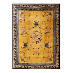 Antique Chinese Rug 9
 0" x 11
 10"