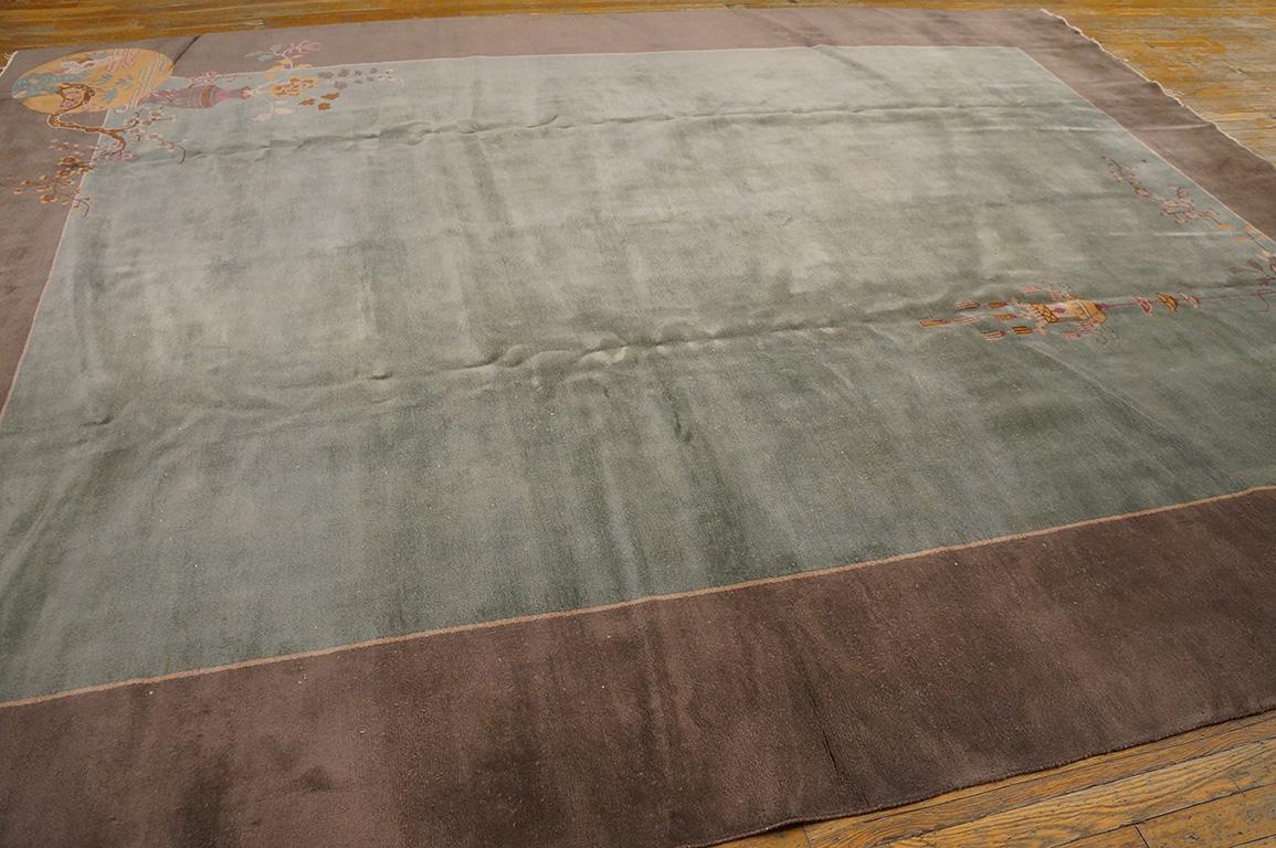 Antique Chinese rug, Size: 9' 0'' x 11' 4''.