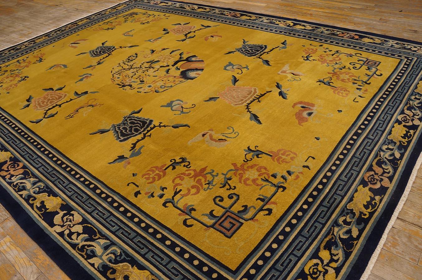 Wool Antique Chinese Rug 9' 0