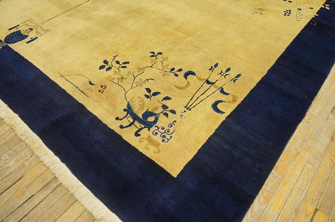 Tapis chinois de Pékin du début du 20e siècle ( 9'2