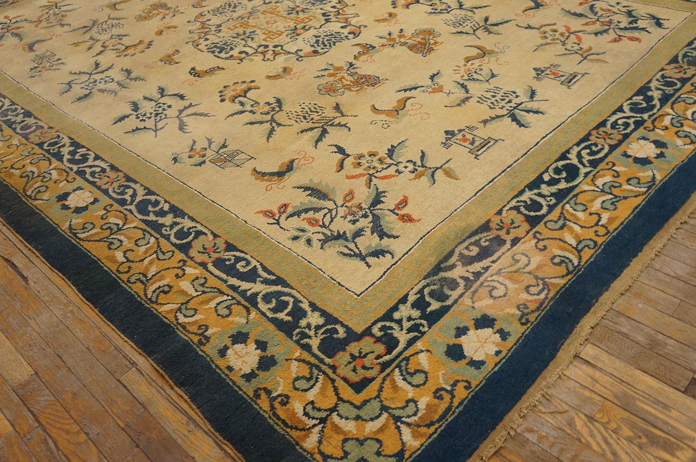 Tapis chinois du début du 20e siècle ( 9''2'''' x 12'' - 280 x 365 ) en vente 3