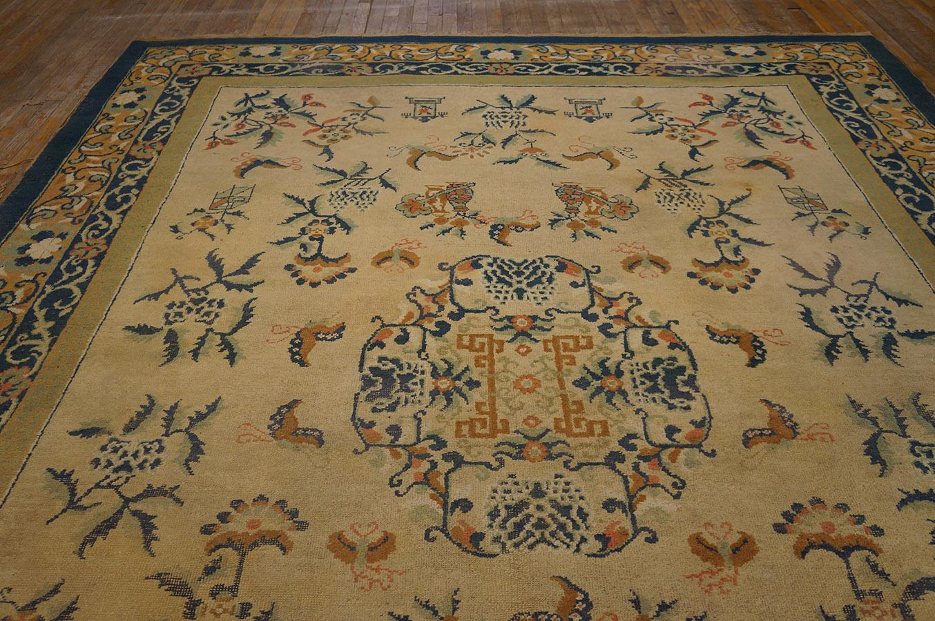Tapis chinois du début du 20e siècle ( 9''2'''' x 12'' - 280 x 365 ) Bon état - En vente à New York, NY