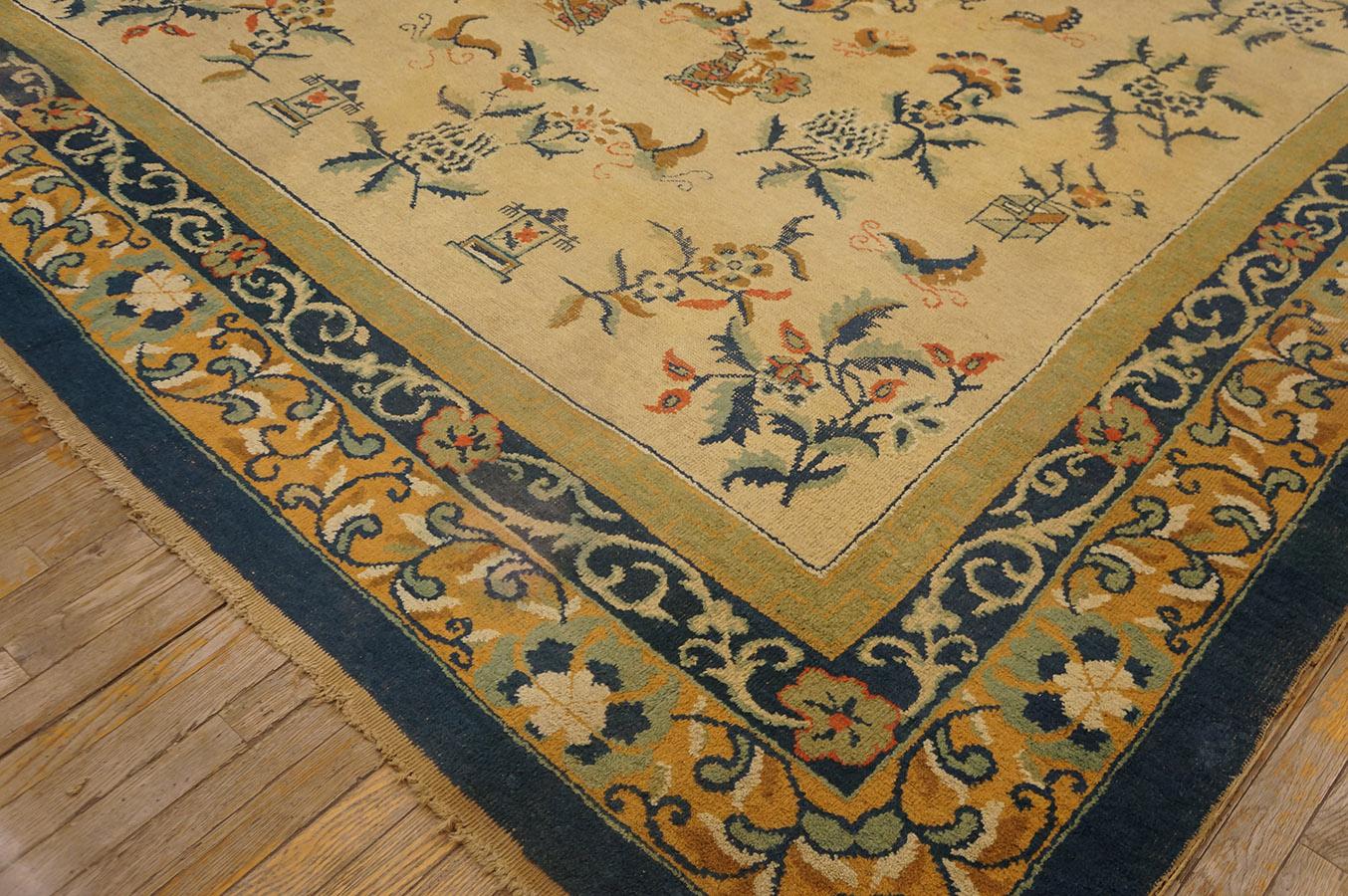 Tapis chinois du début du 20e siècle ( 9''2'''' x 12'' - 280 x 365 ) en vente 2