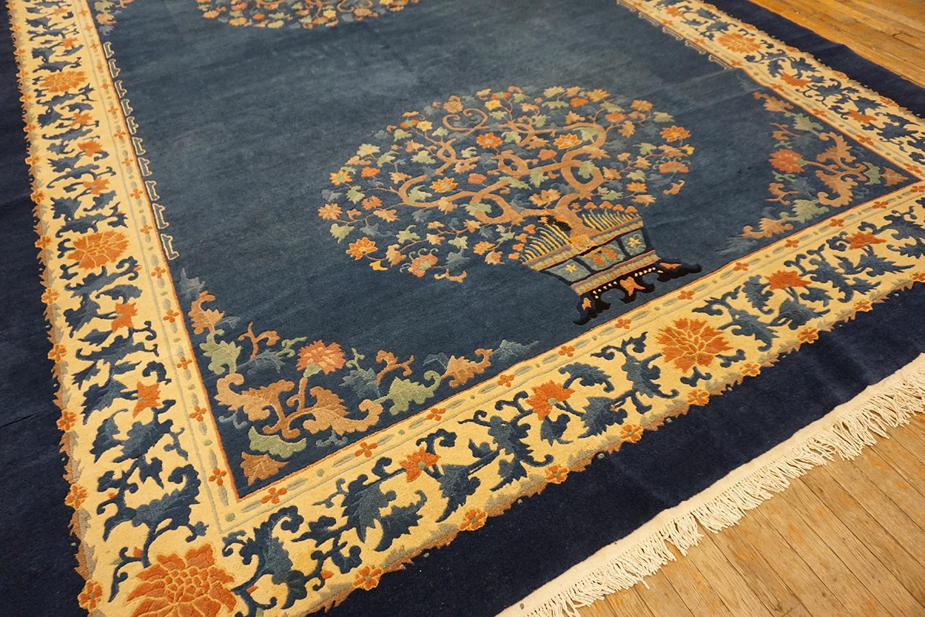 Wool Early 20th Century Chinese Peking Carpet (  9'4'' x 11'9''  285 x 358 ) For Sale