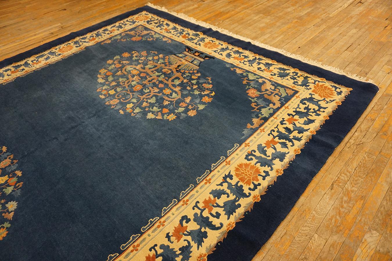 Early 20th Century Chinese Peking Carpet (  9'4'' x 11'9''  285 x 358 ) For Sale 1