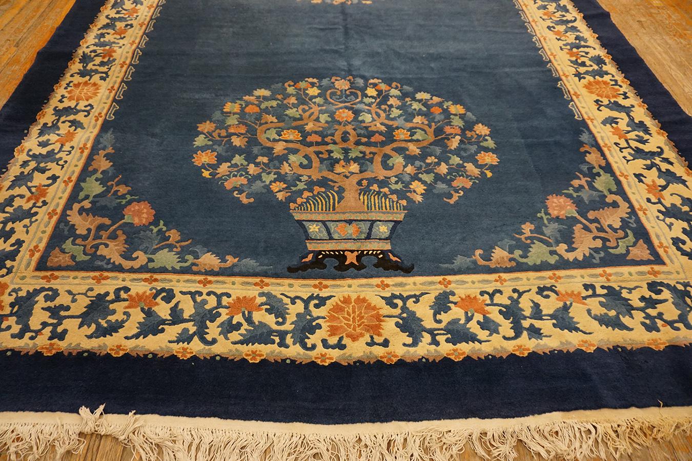 Early 20th Century Chinese Peking Carpet (  9'4'' x 11'9''  285 x 358 ) For Sale 3
