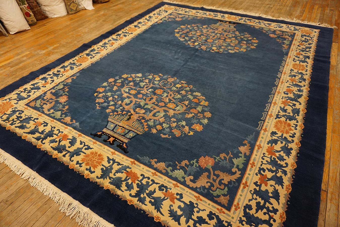 Early 20th Century Chinese Peking Carpet (  9'4'' x 11'9''  285 x 358 ) For Sale 4