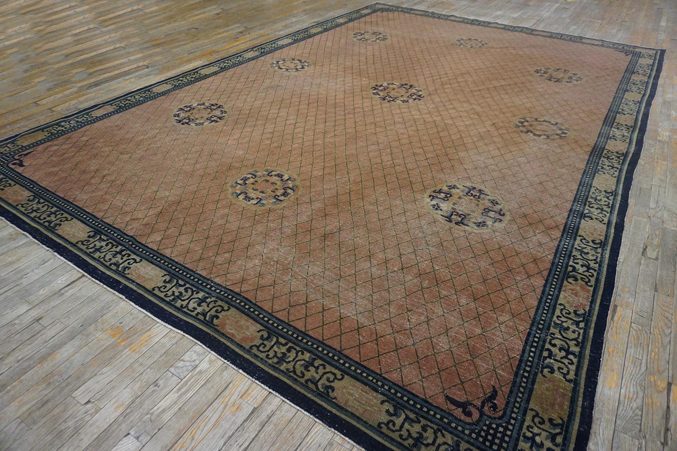 Tapis chinois ancien  9' 6