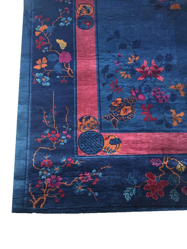 Antique Chinese rug, size: 9'0