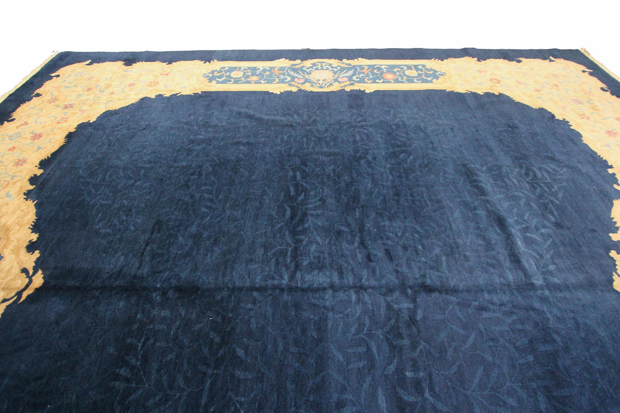 Antique Chinese Rug Antique Art Deco Rug Large Chinese Rug Square For Sale 3