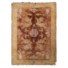 Antiker chinesischer Teppich Antiker Peking-Teppich Antiker Khotan-Wandteppich 1880