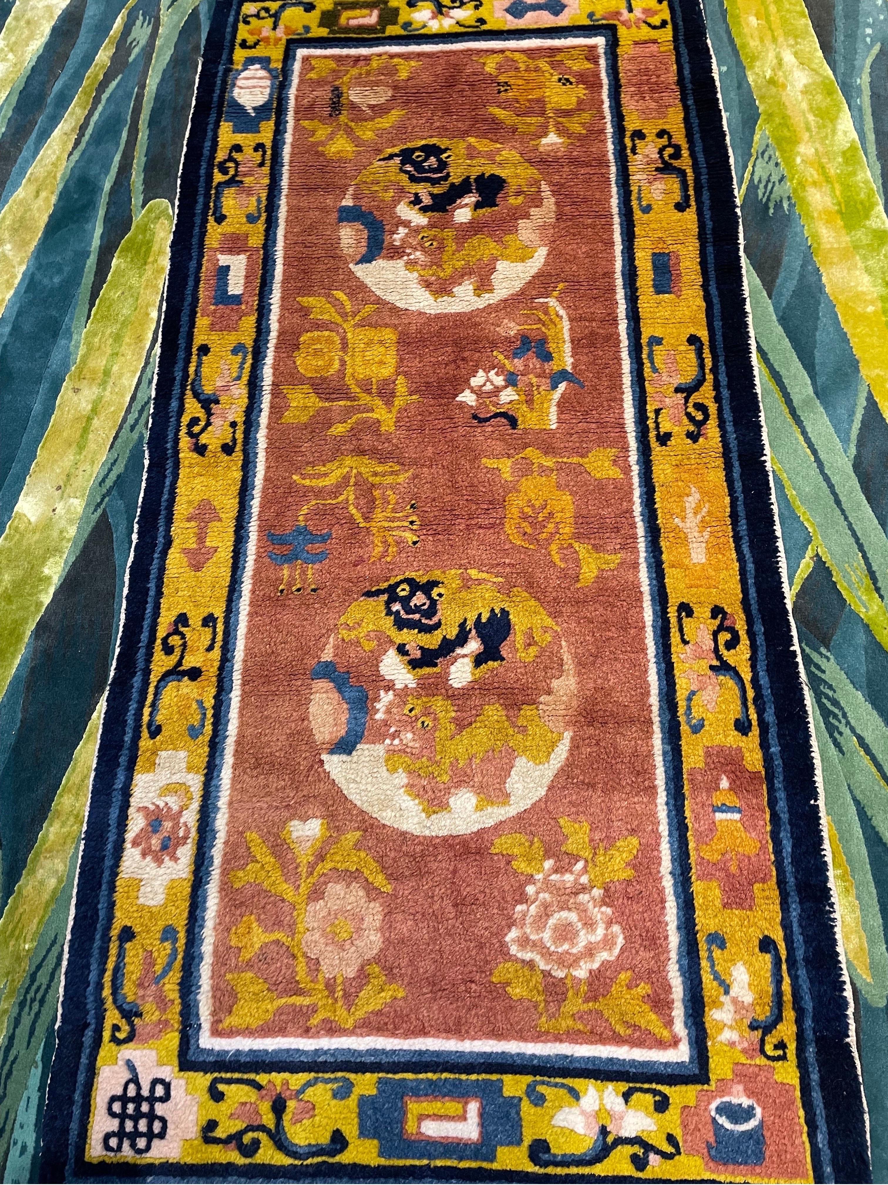 Art Deco Antique Chinese Rug  For Sale