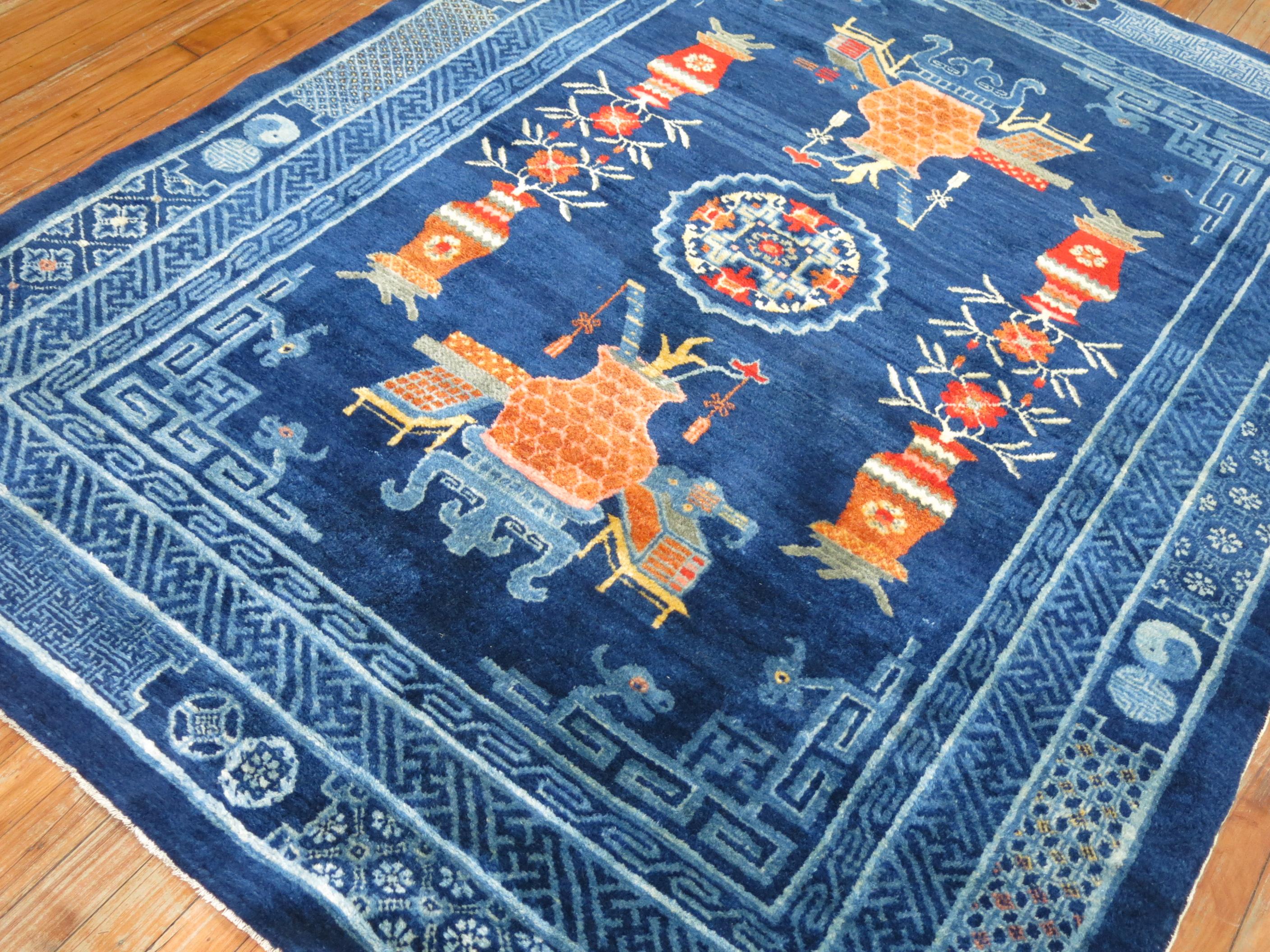 Antiker chinesischer Teppich (Handgewebt) im Angebot