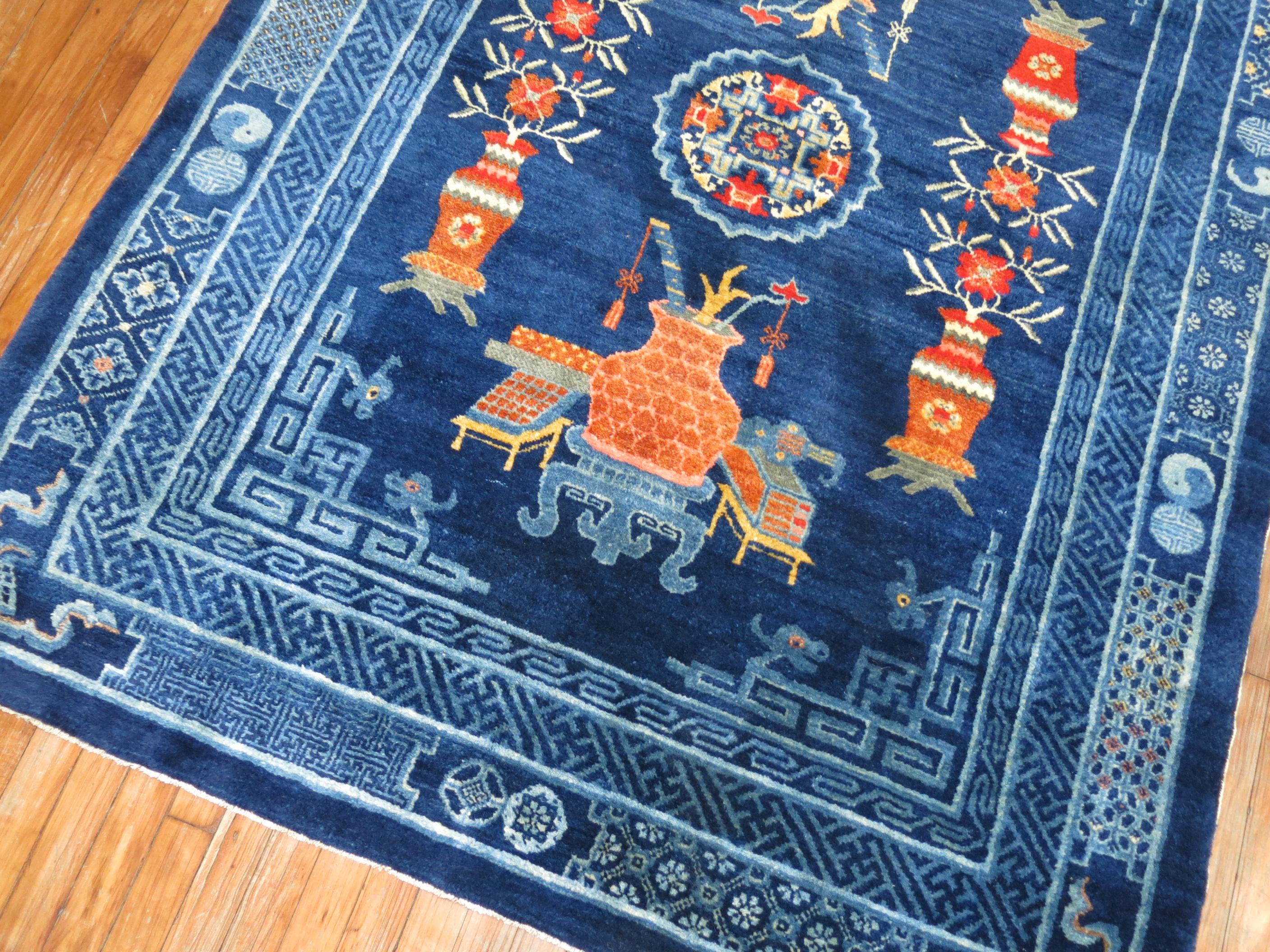 Antiker chinesischer Teppich im Zustand „Gut“ im Angebot in New York, NY