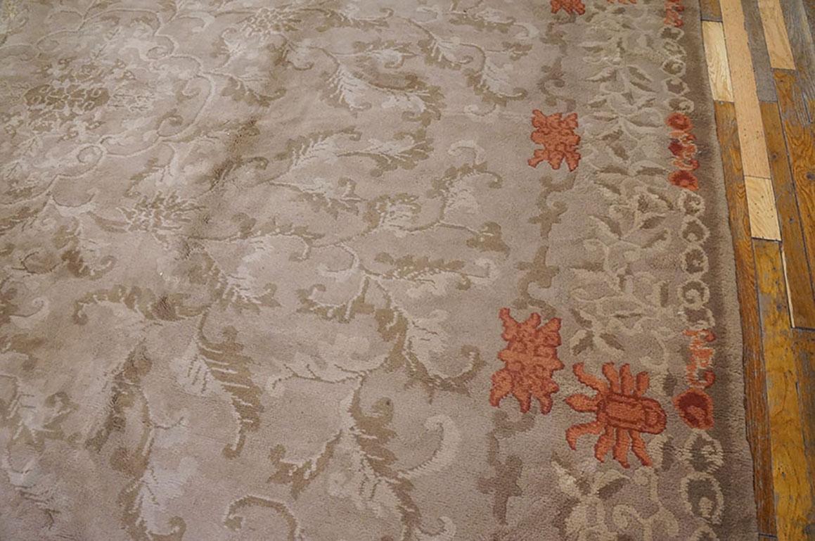 1930s Chinese Art Deco Carpet ( 10'2