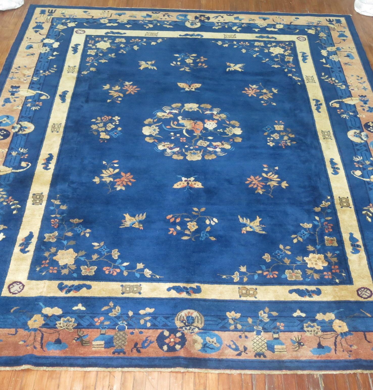 Hand-Woven Antique Chinese Rug
