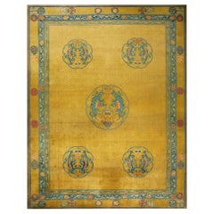 Early 20th Century Chinese Dragon Carpet ( 12' x 15'6" - 366 x 472 )